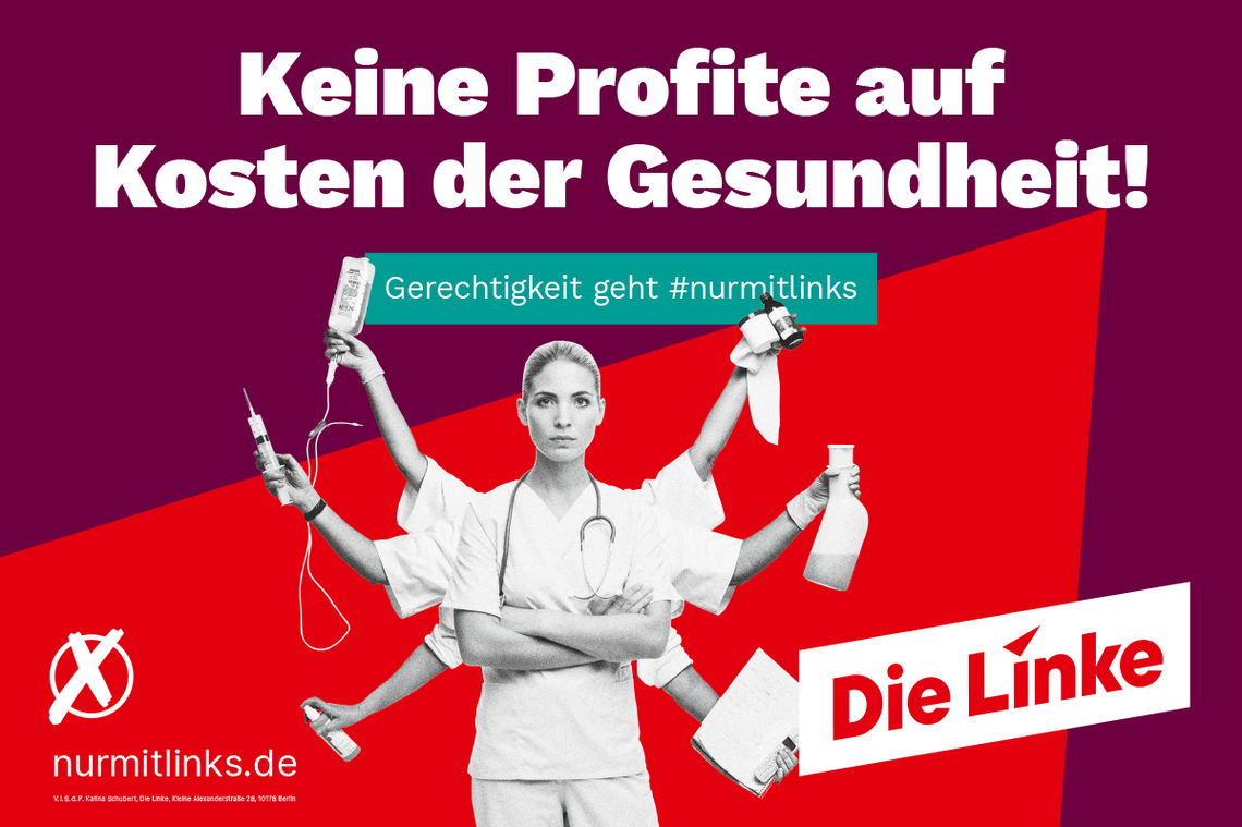 Keine Profite auf Kosten der Gesundheit!