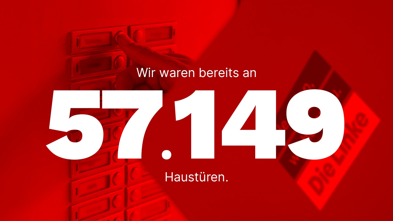 Anzahl geklopfter Haustüren: 57.149