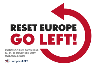 Sechster Kongress der Europäischen Linken vom 13. bis 15. Dezember 2019 in Malaga - Logo